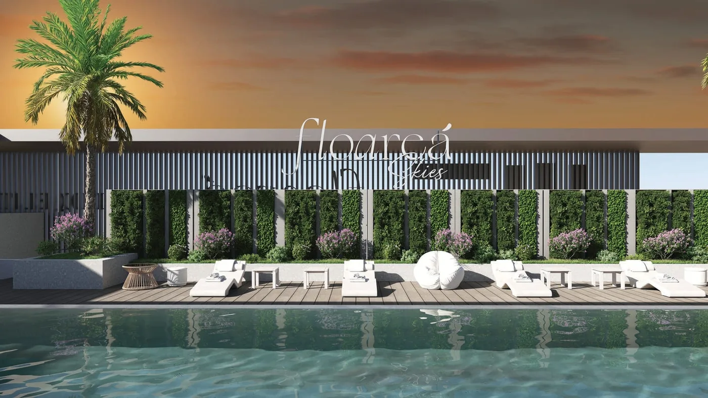 Pool Side Baja Shelves amenity image at Floarea Skies