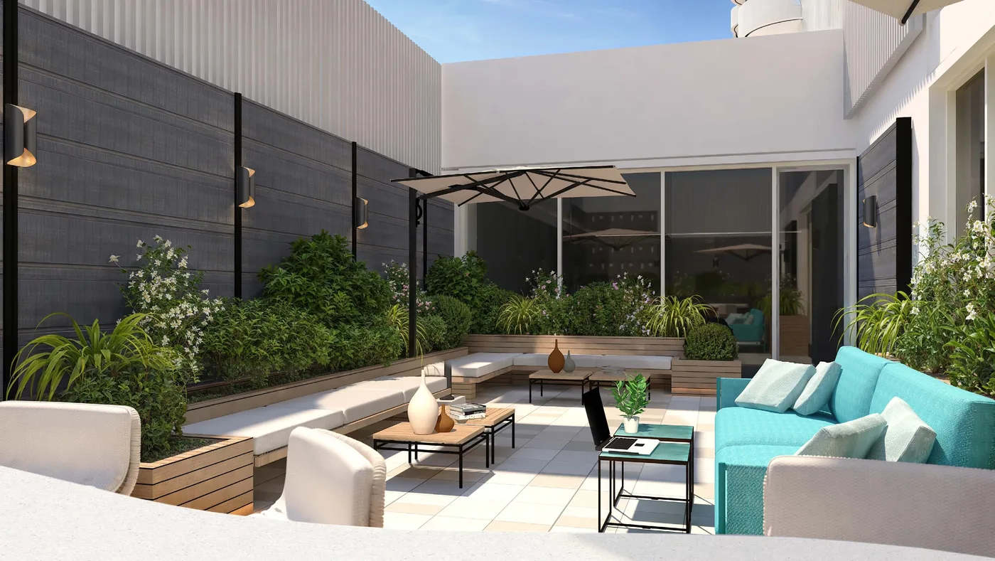 Terrace amenity image at Flora Bay Residences