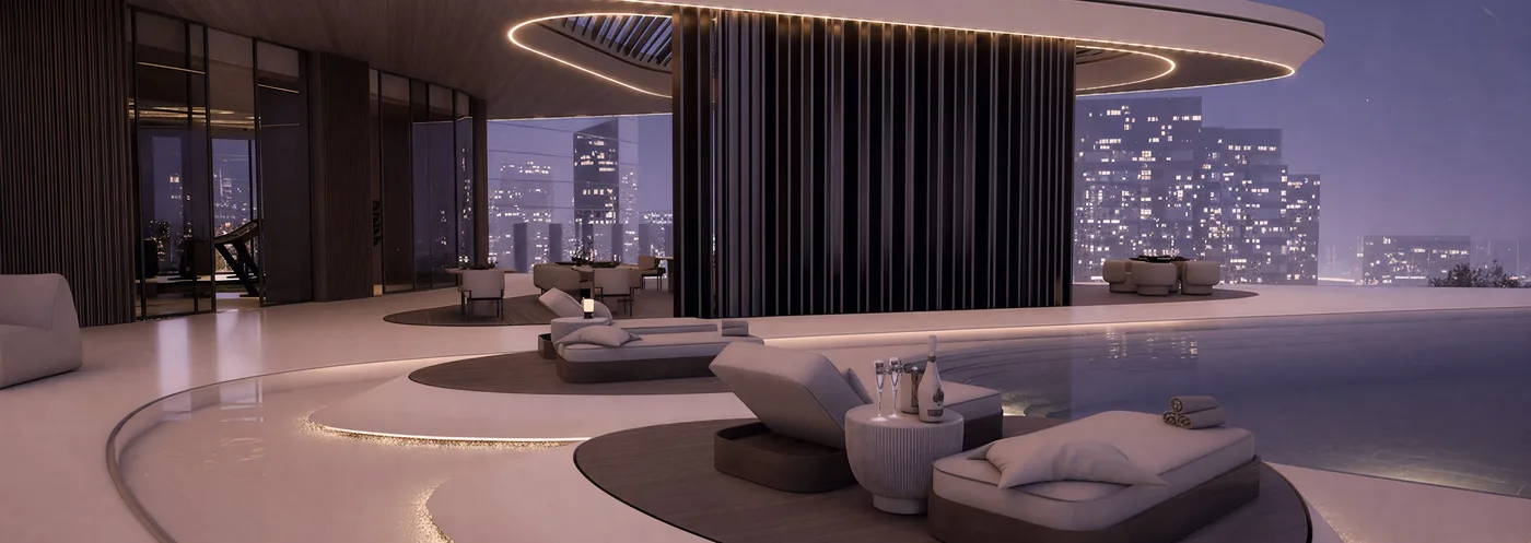 Outdoor Swimming Pools amenity image at Flow 25