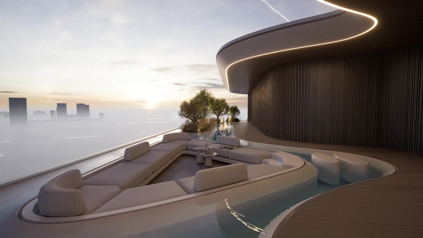 Sky View Lounge amenity image at Flow 25