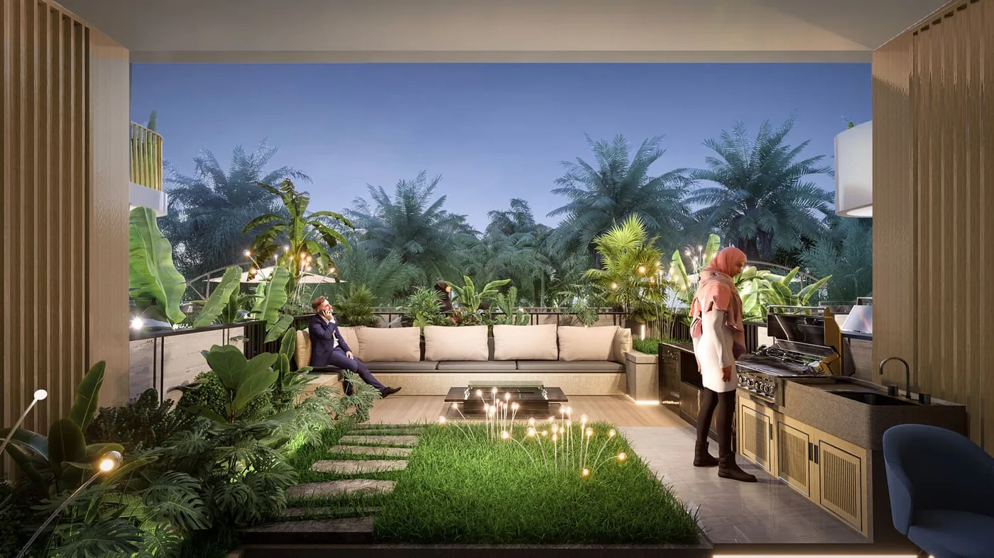 Bbq Area amenity image at Forest City 2