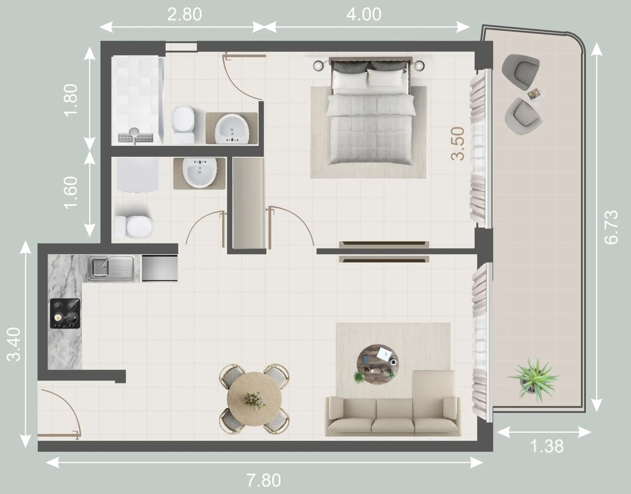 Evera Development Galleria Residences floor plan