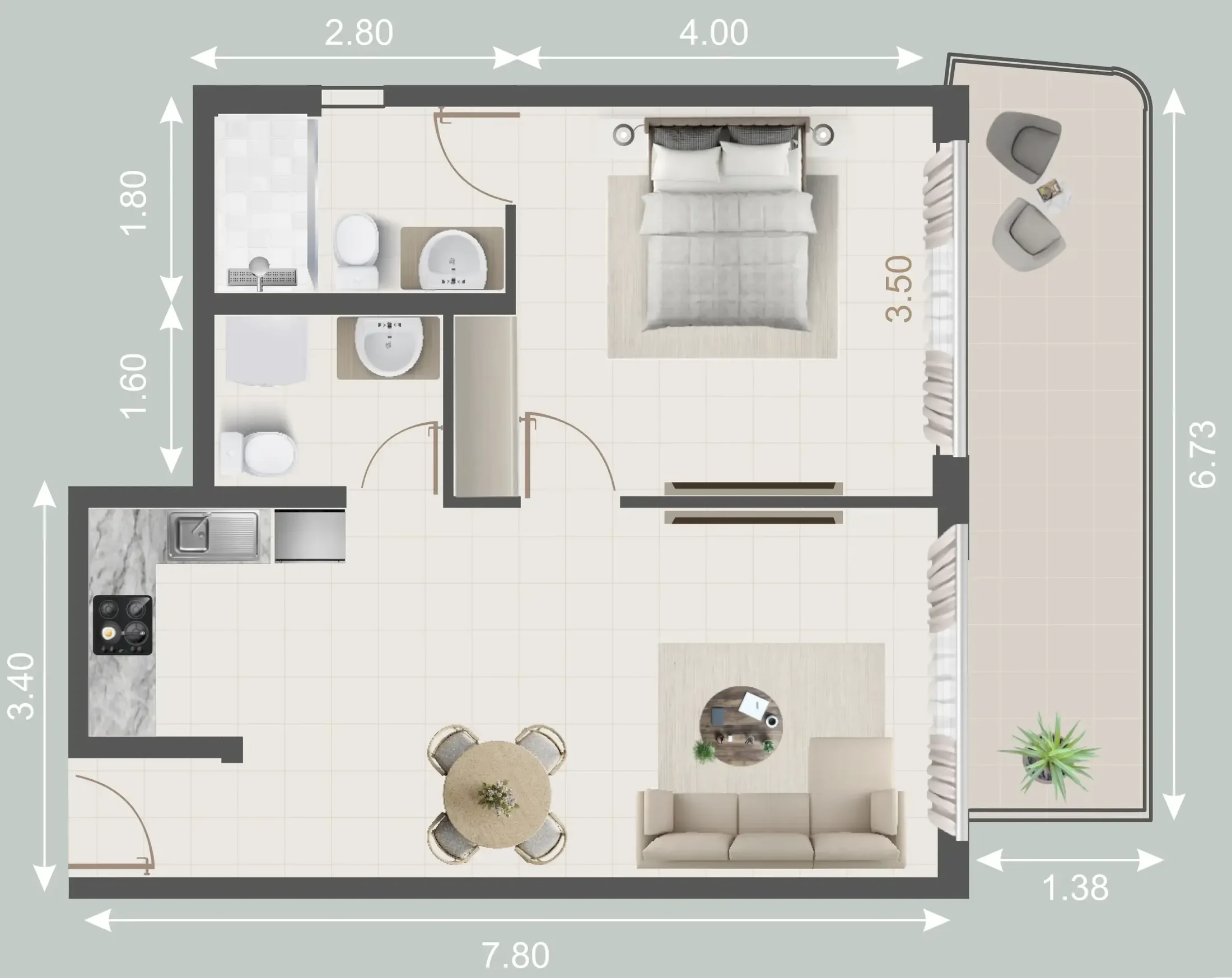 Evera Development Galleria Residences floor plan