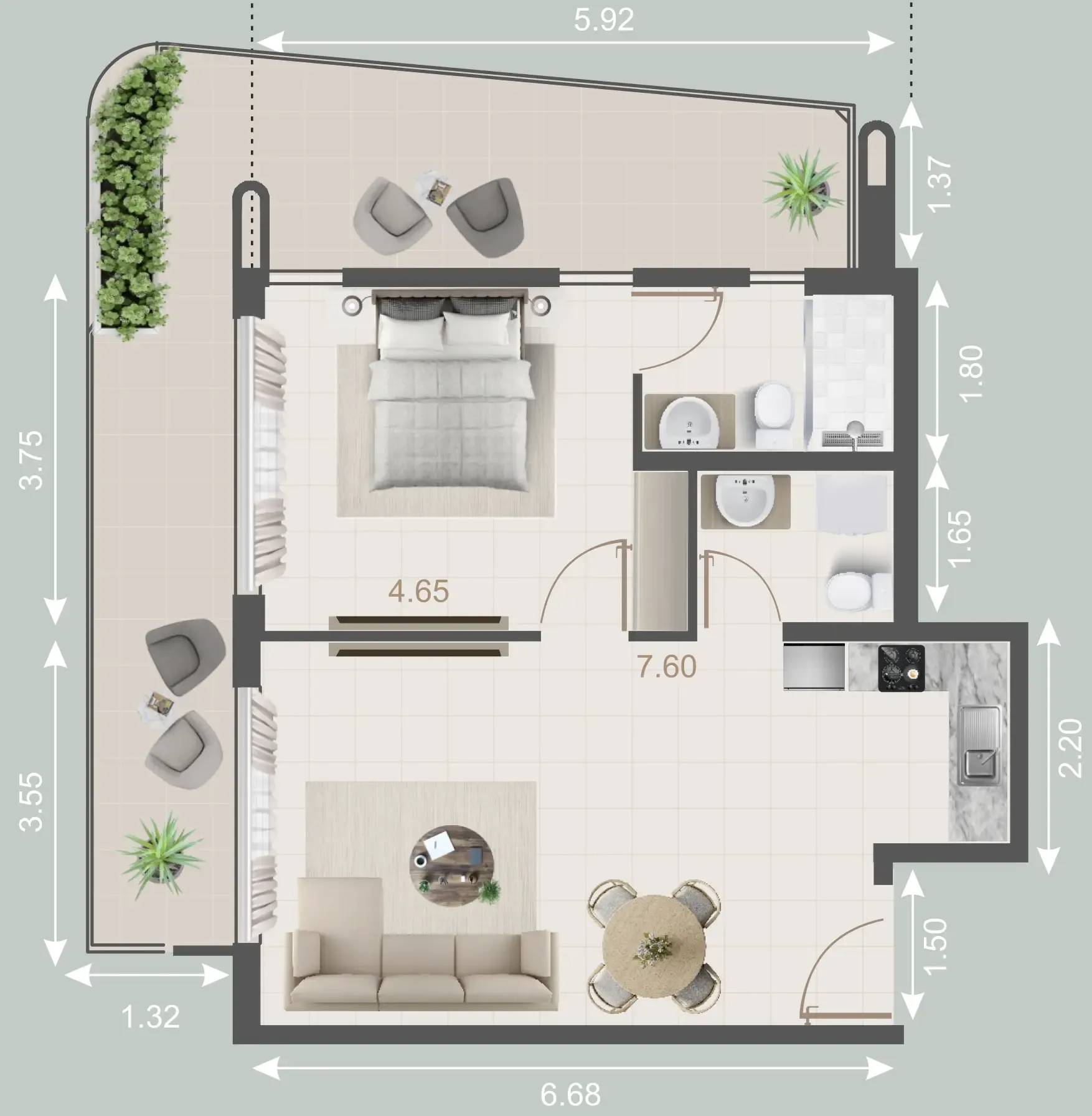 Evera Development Galleria Residences floor plan