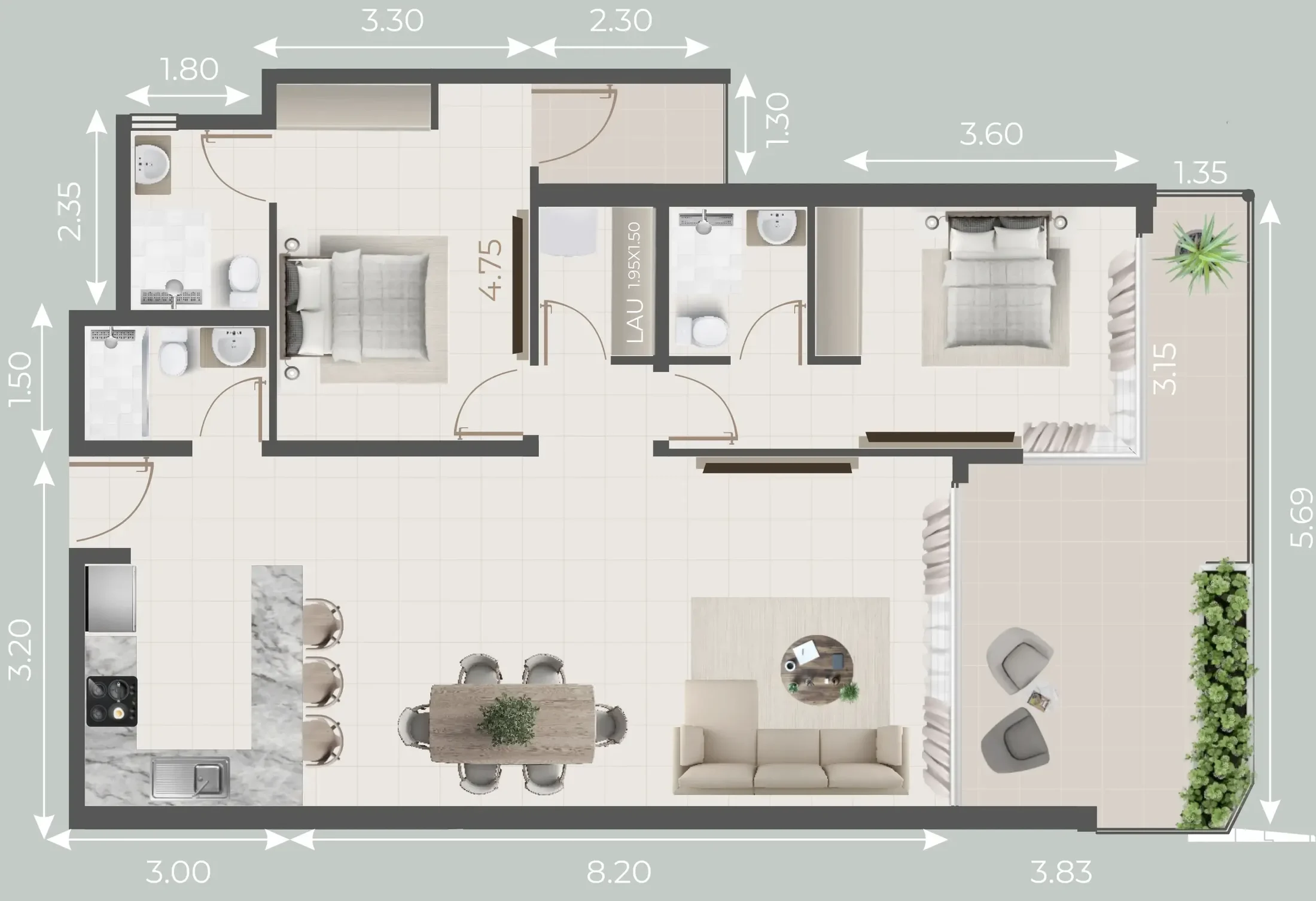 Evera Development Galleria Residences floor plan