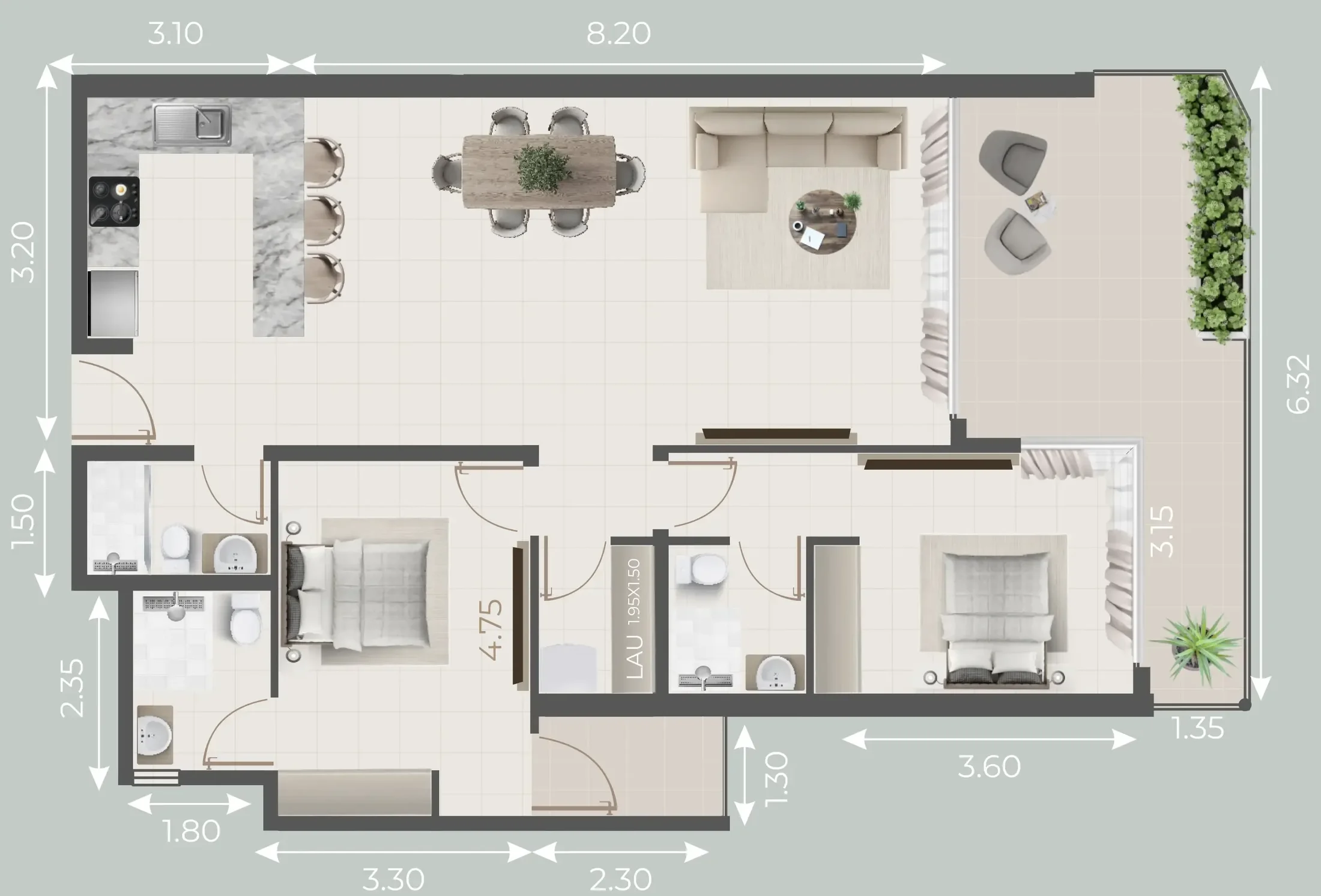 Evera Development Galleria Residences floor plan