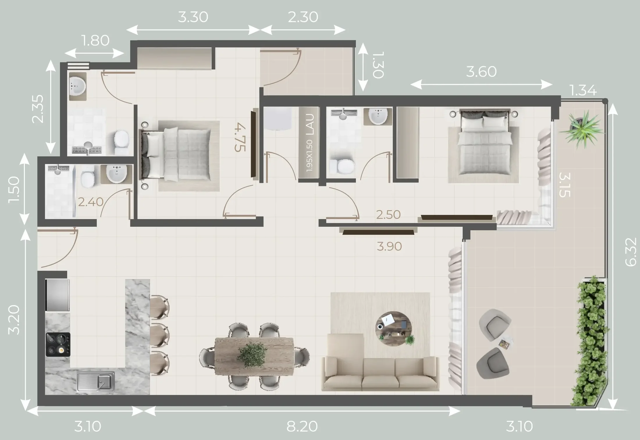 Evera Development Galleria Residences floor plan