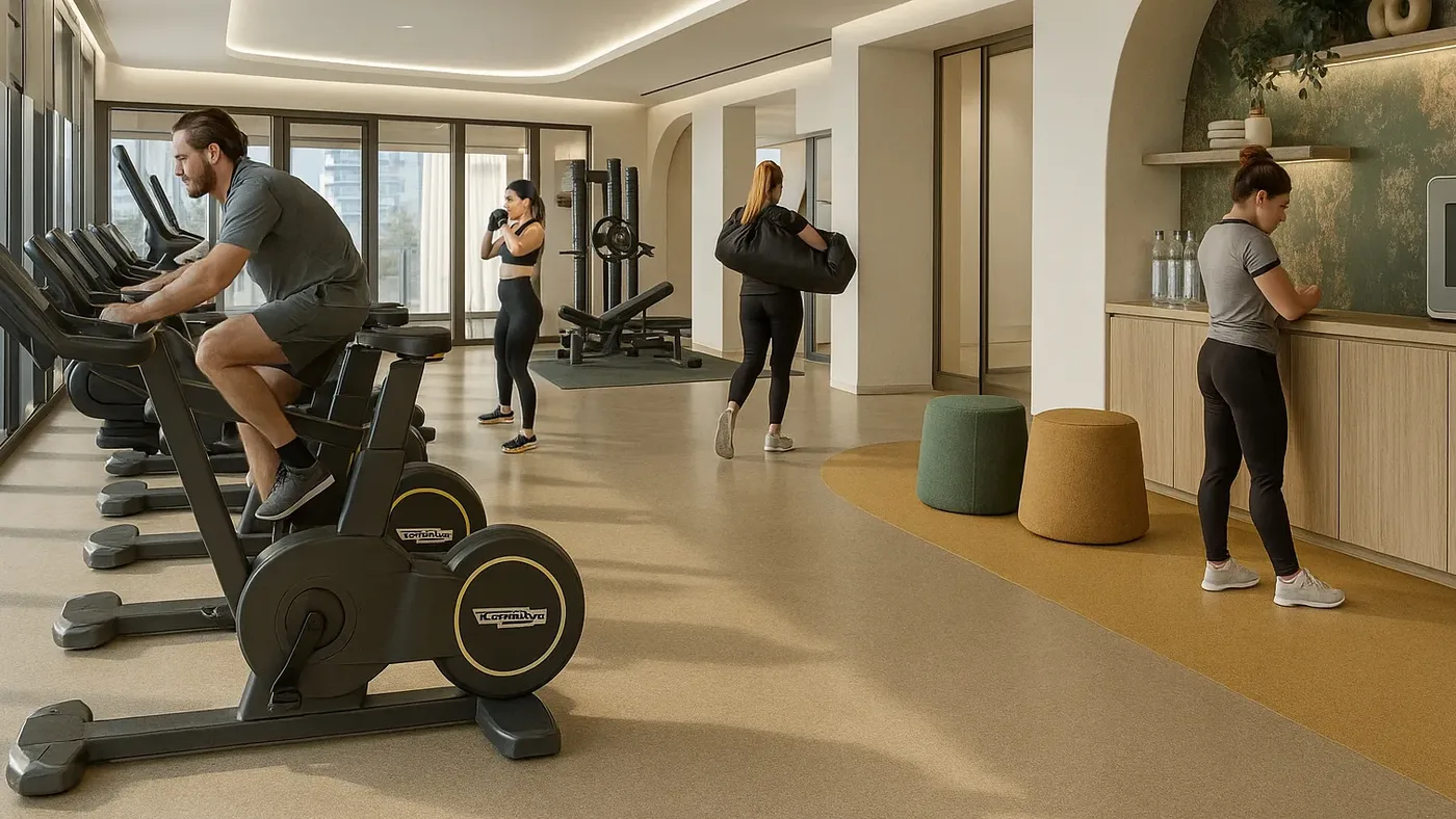 Fully Equipped Gym amenity image at Galleria Residences