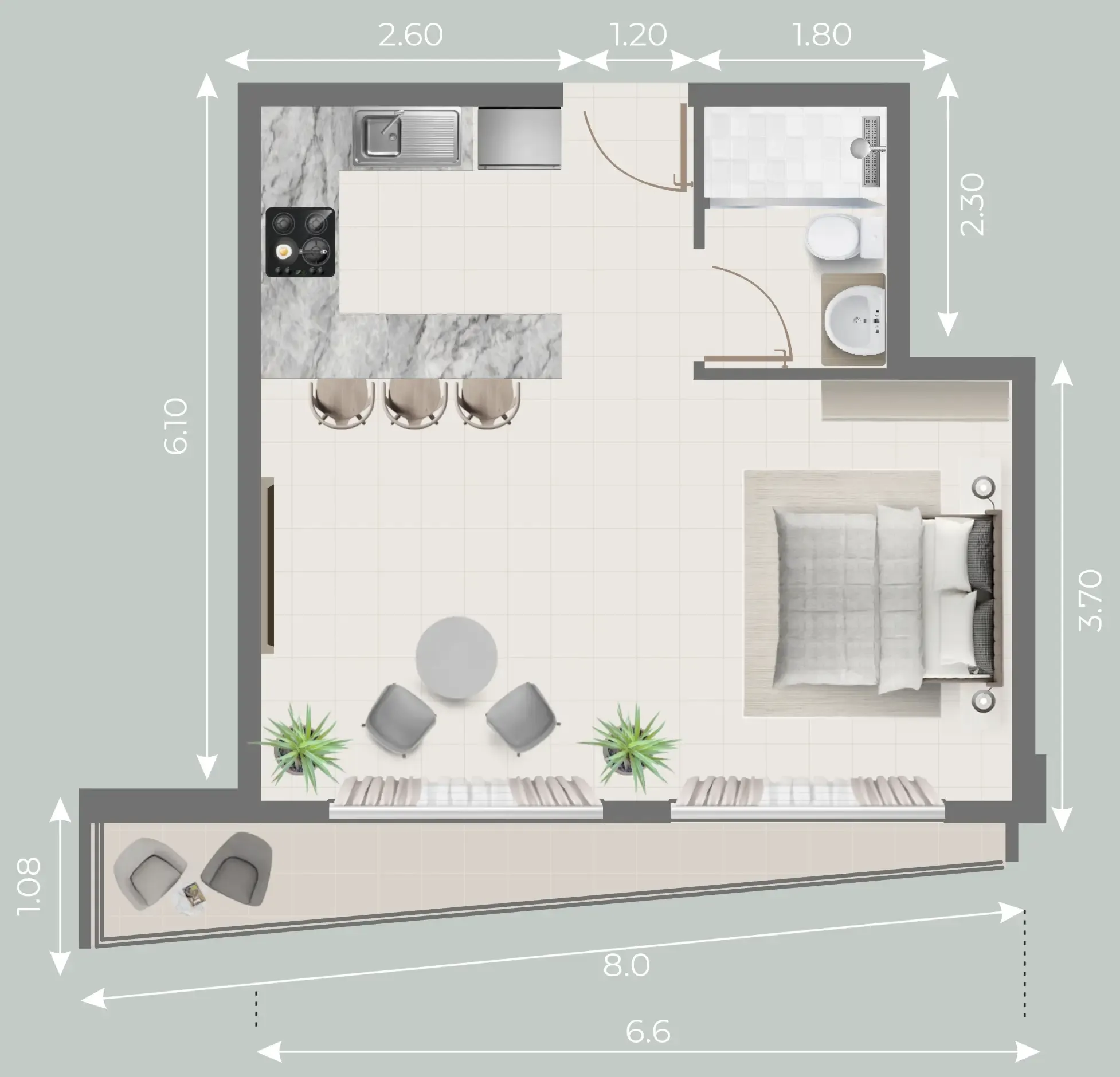 Evera Development Galleria Residences floor plan