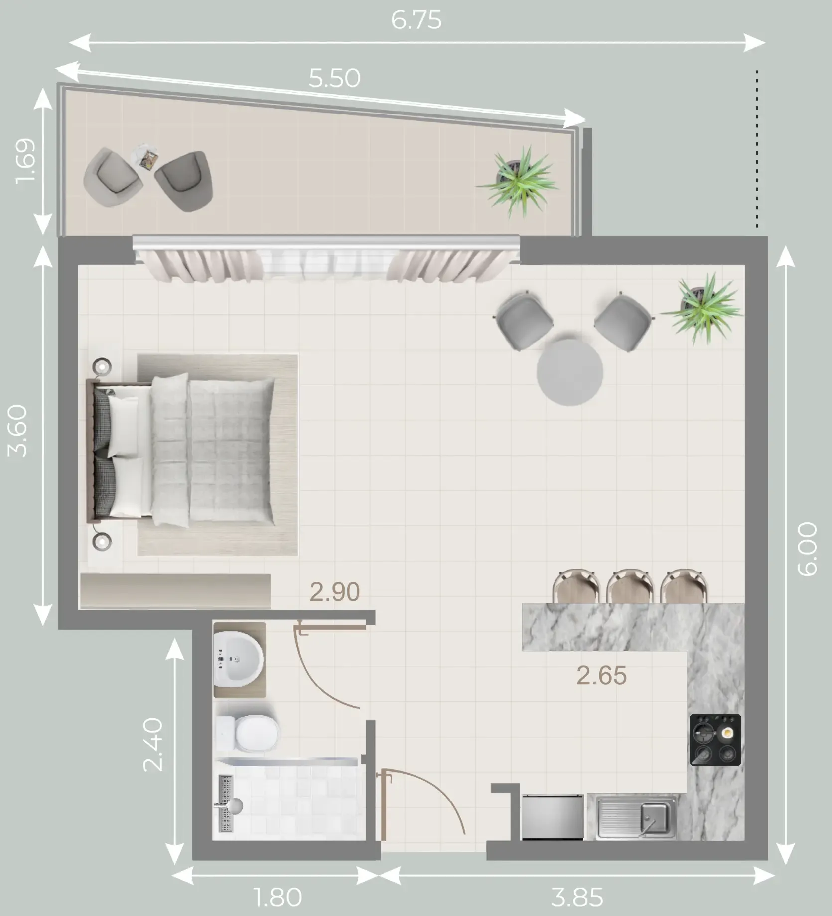 Evera Development Galleria Residences floor plan