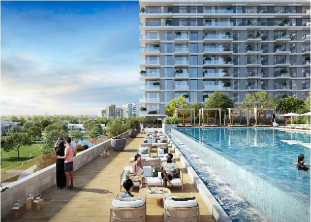 Infinity Pool & Pool Deck amenity image at Golf Grand