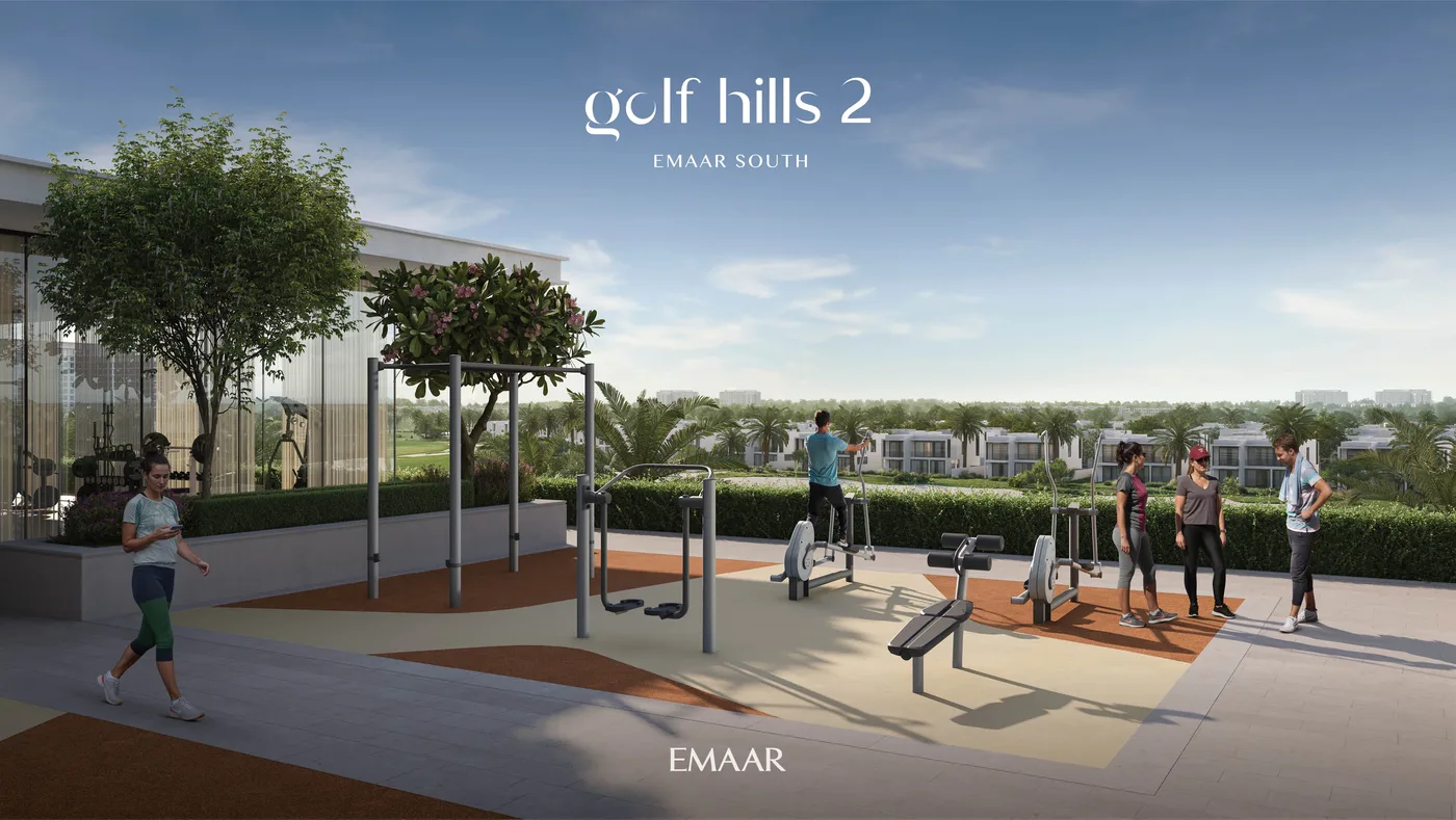 Indoor & Outdoor Gym amenity image at Golf Hills 2