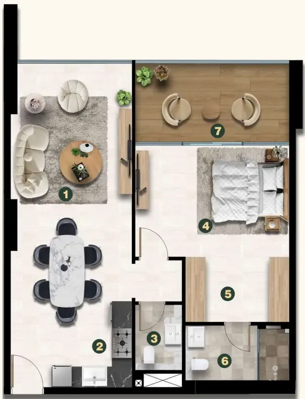 Asak Real Estate Development Golf Terrace Residences floor plan