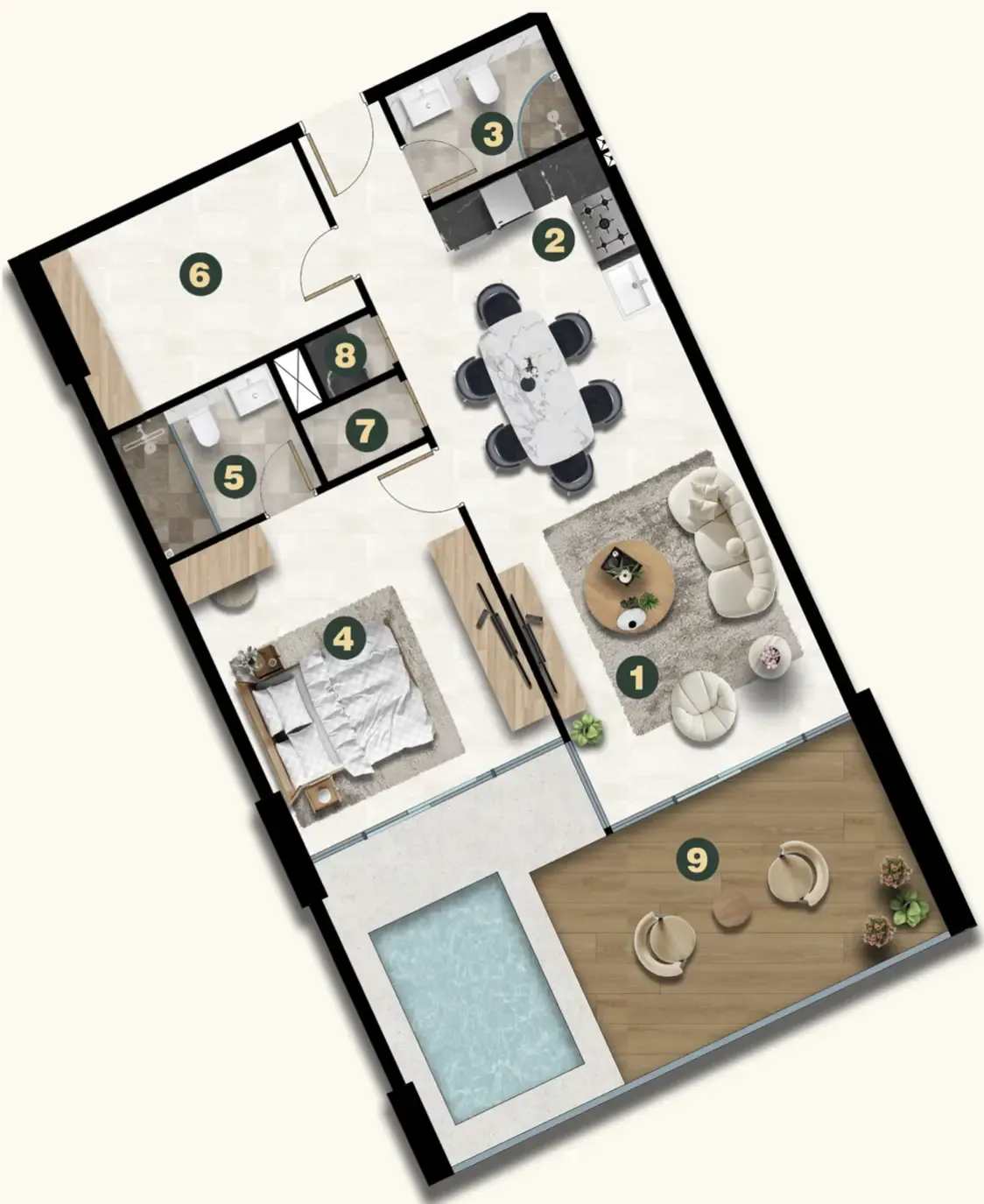 Asak Real Estate Development Golf Terrace Residences floor plan