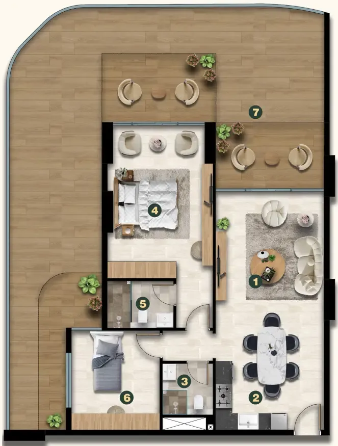 Asak Real Estate Development Golf Terrace Residences floor plan