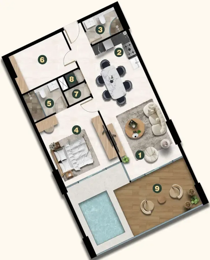 Asak Real Estate Development Golf Terrace Residences floor plan
