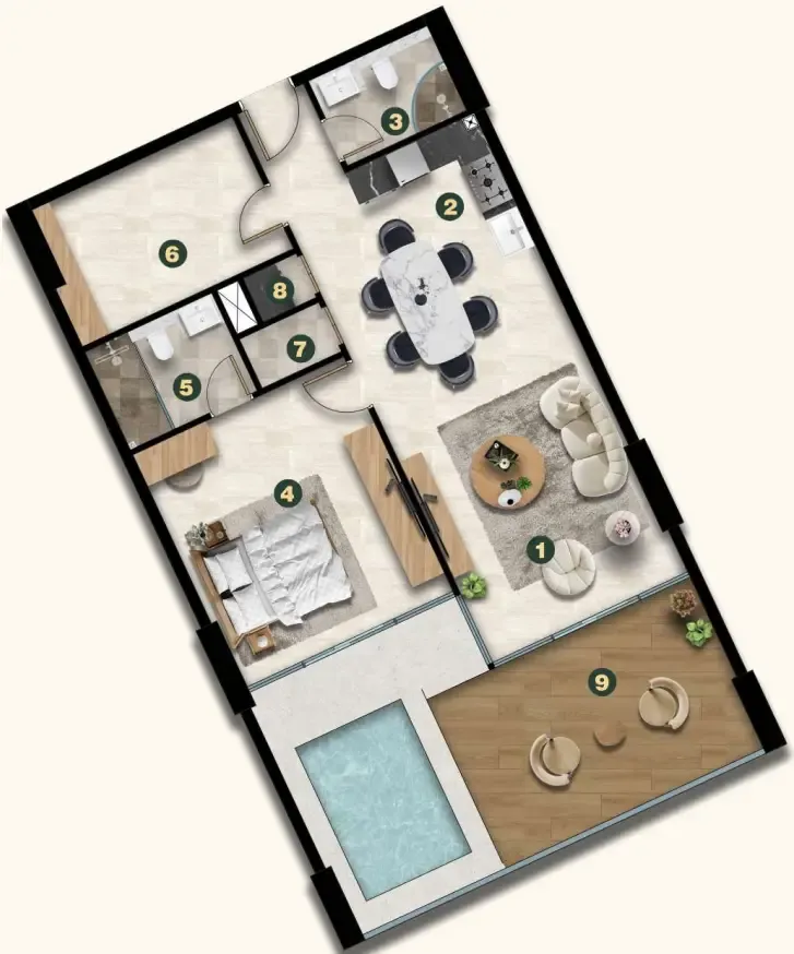 Asak Real Estate Development Golf Terrace Residences floor plan
