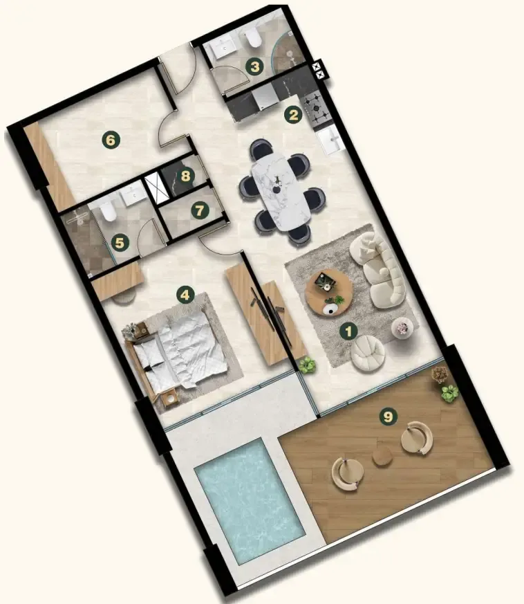 Asak Real Estate Development Golf Terrace Residences floor plan