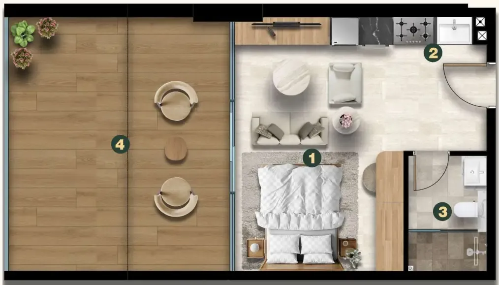 Asak Real Estate Development Golf Terrace Residences floor plan