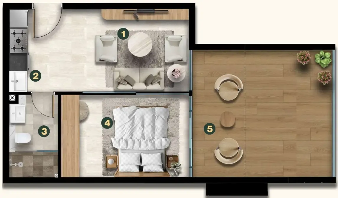 Asak Real Estate Development Golf Terrace Residences floor plan