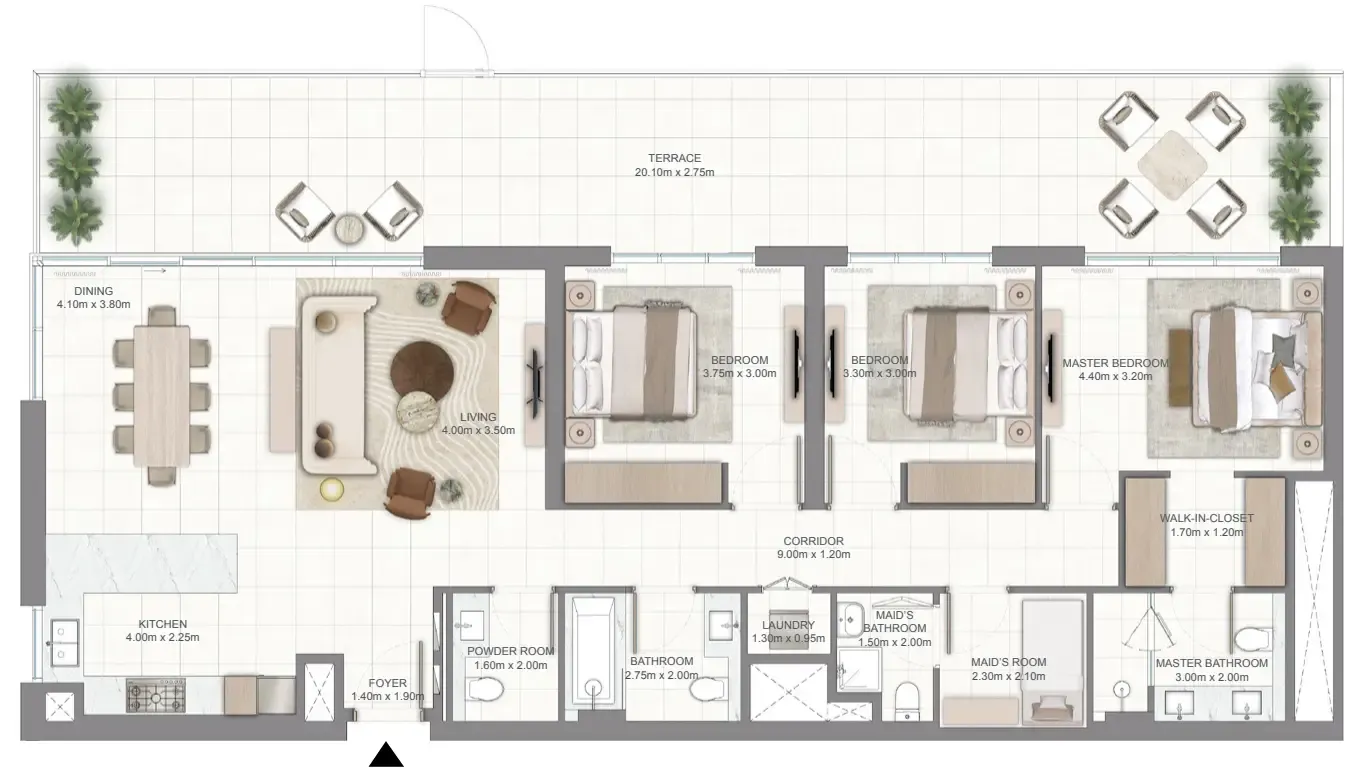 Emaar Golf Vale floor plan