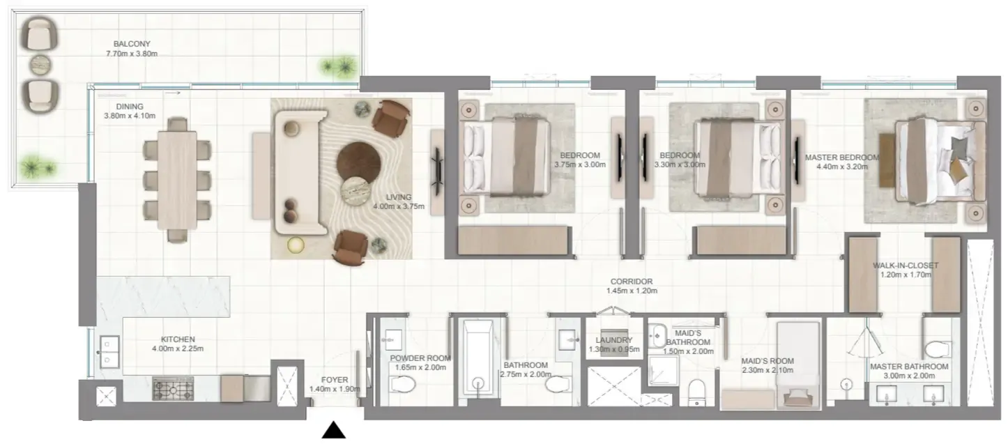 Emaar Golf Vale floor plan