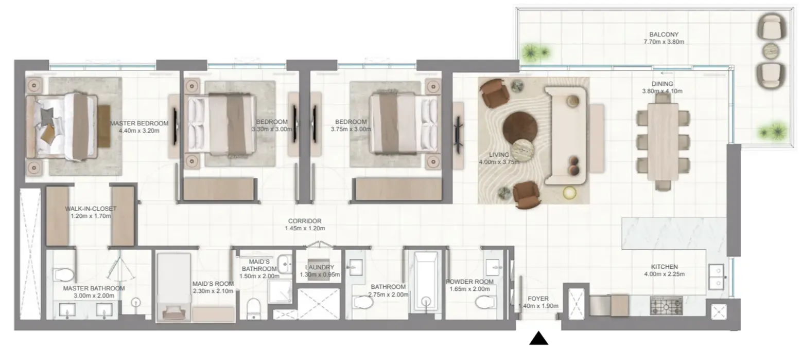 Emaar Golf Vale floor plan