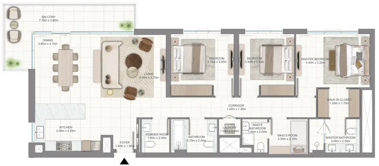 Emaar Golf Vale floor plan