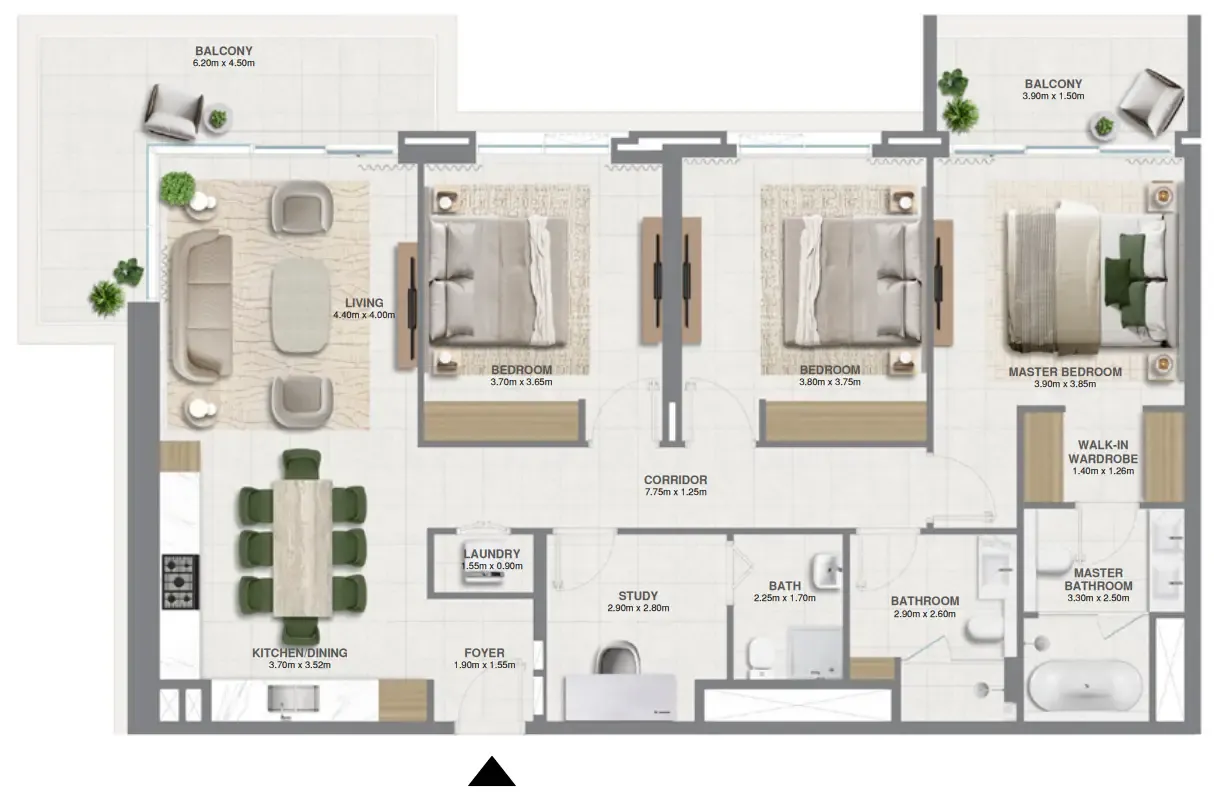Emaar Golf Verge floor plan