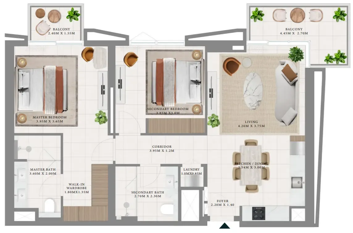 Emaar Hillsedge floor plan