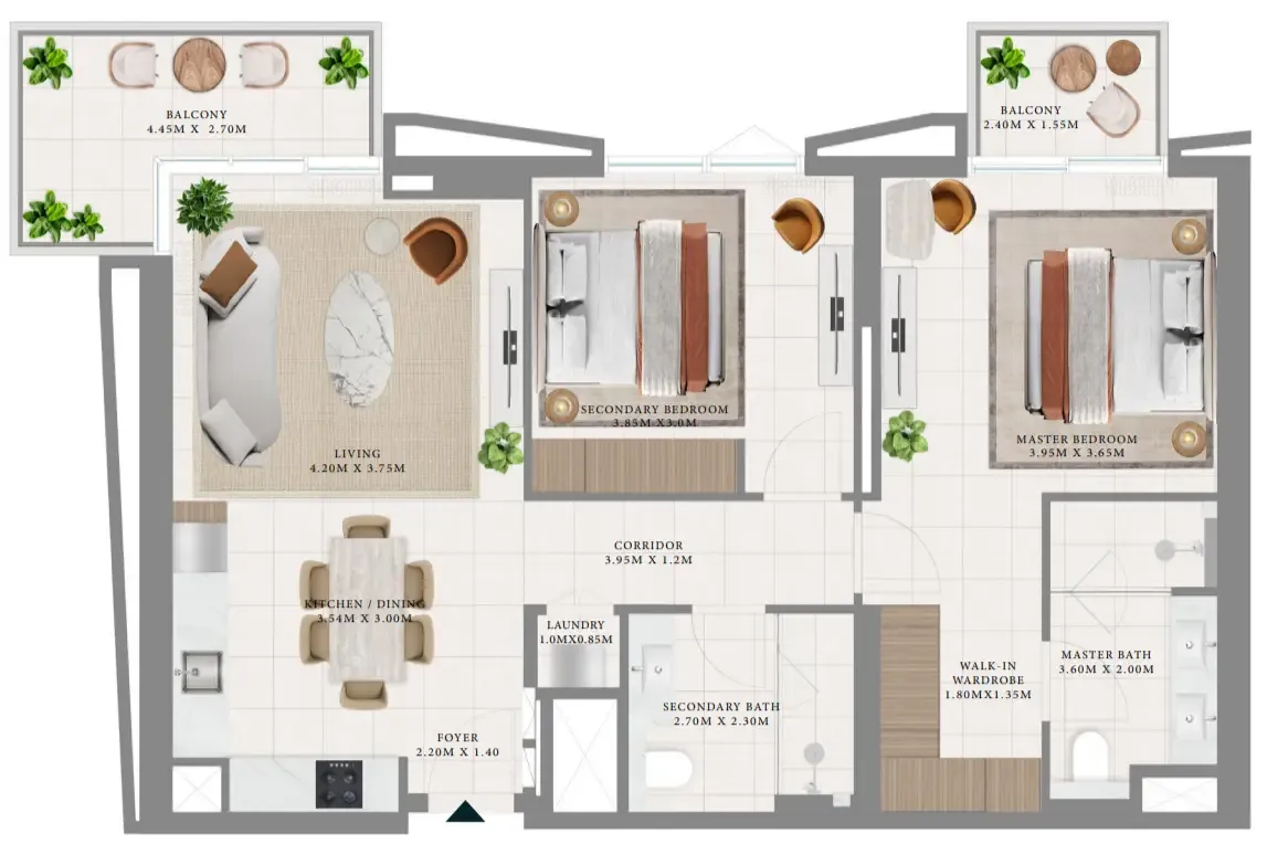Emaar Hillsedge floor plan