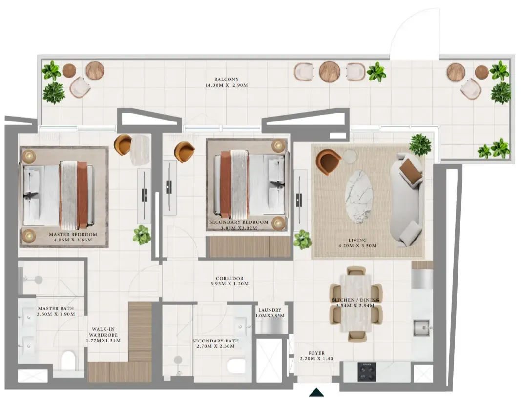 Emaar Hillsedge floor plan