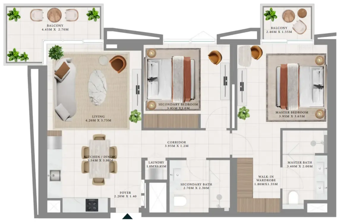Emaar Hillsedge floor plan