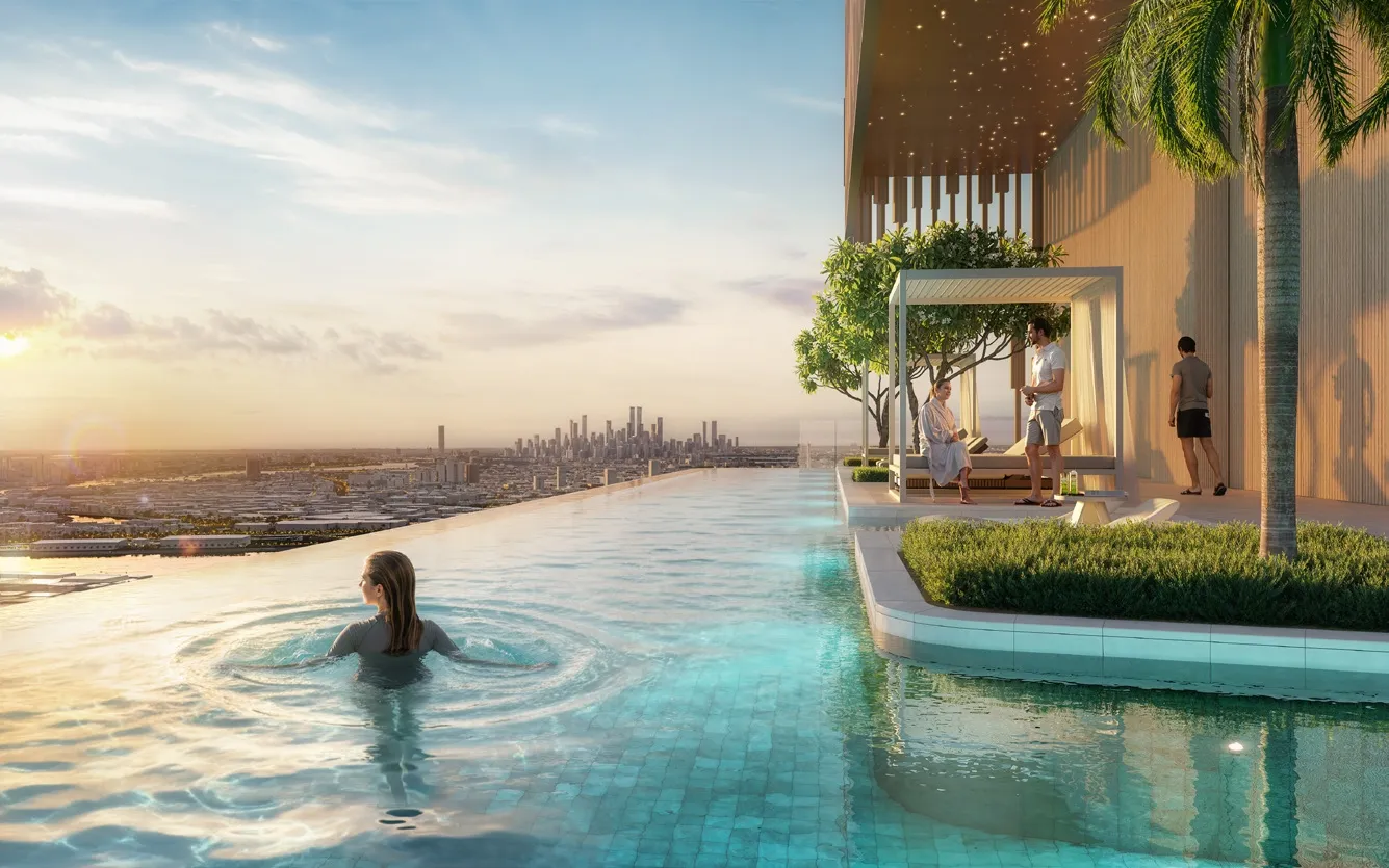 Infinity Skyline Pool amenity image at Hilton Residences