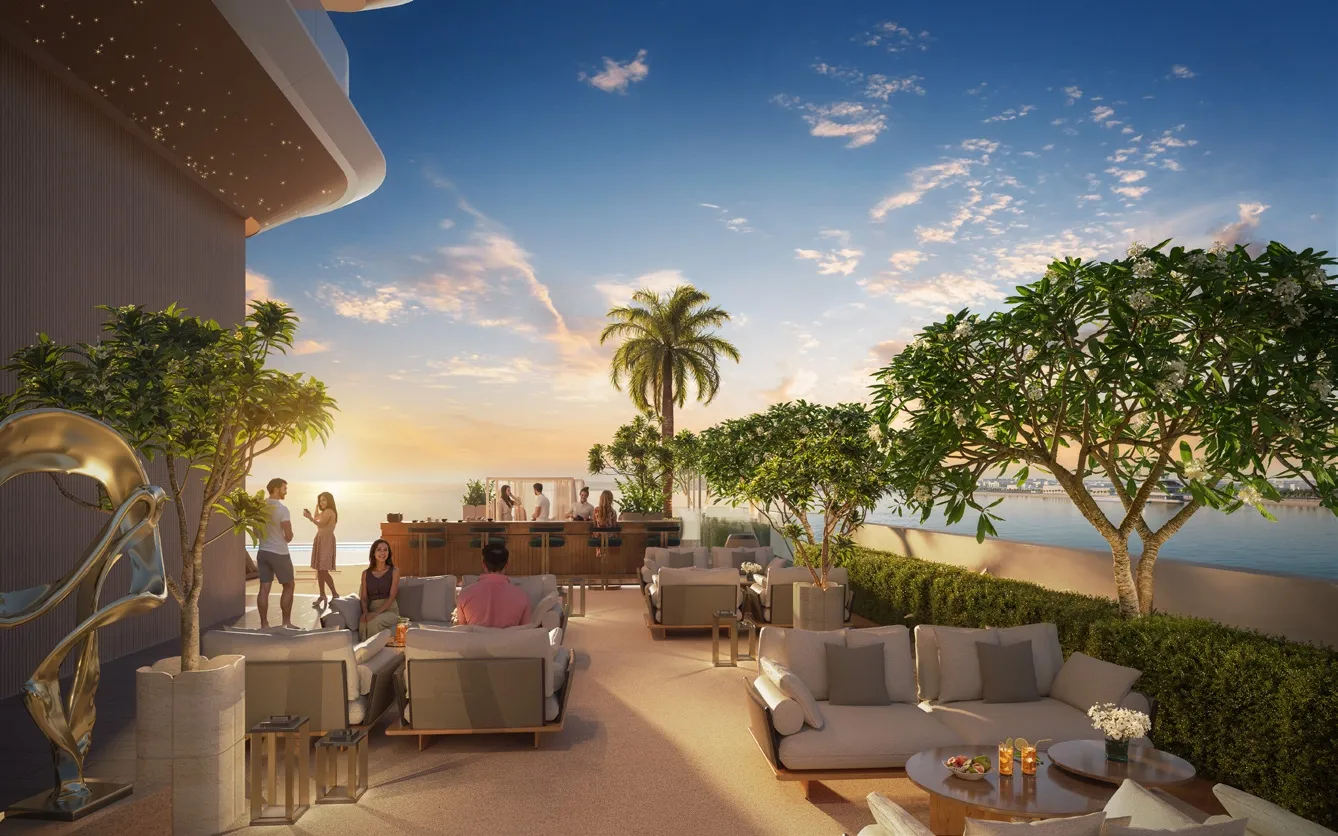 Outdoor Lounge amenity image at Hilton Residences