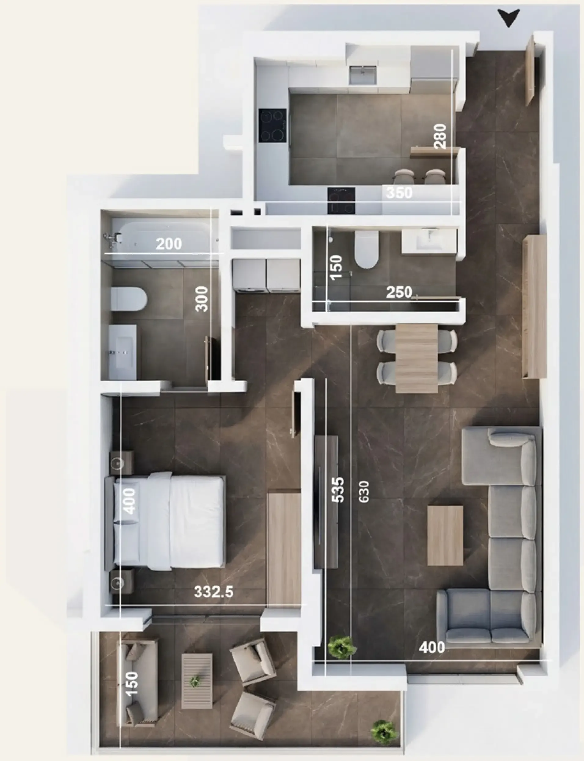 Castor Real Estate Development ICONA Residence floor plan