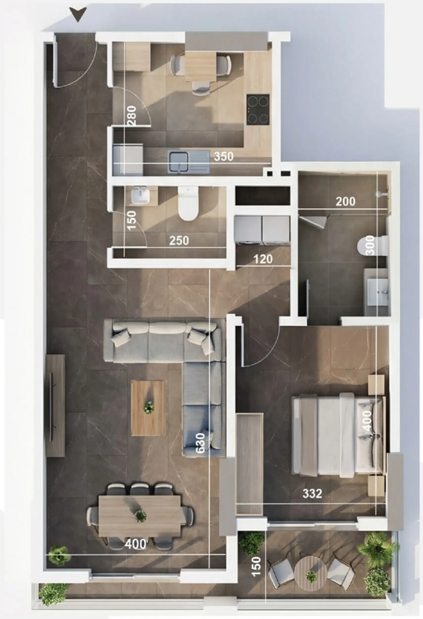 Castor Real Estate Development ICONA Residence floor plan