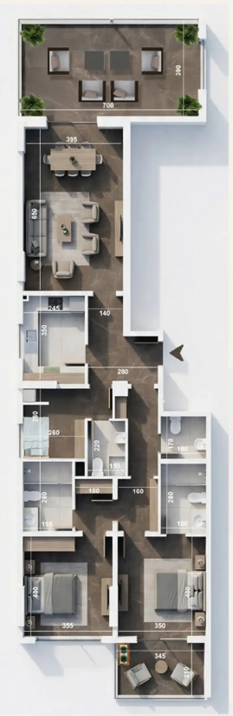 Castor Real Estate Development ICONA Residence floor plan
