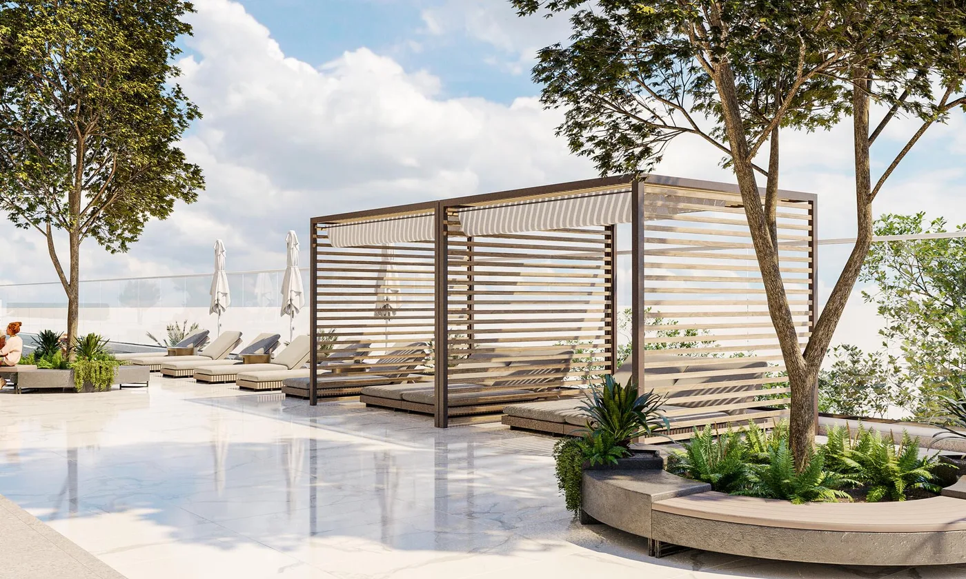 Outdoor Terrace amenity image at Iluka Residences