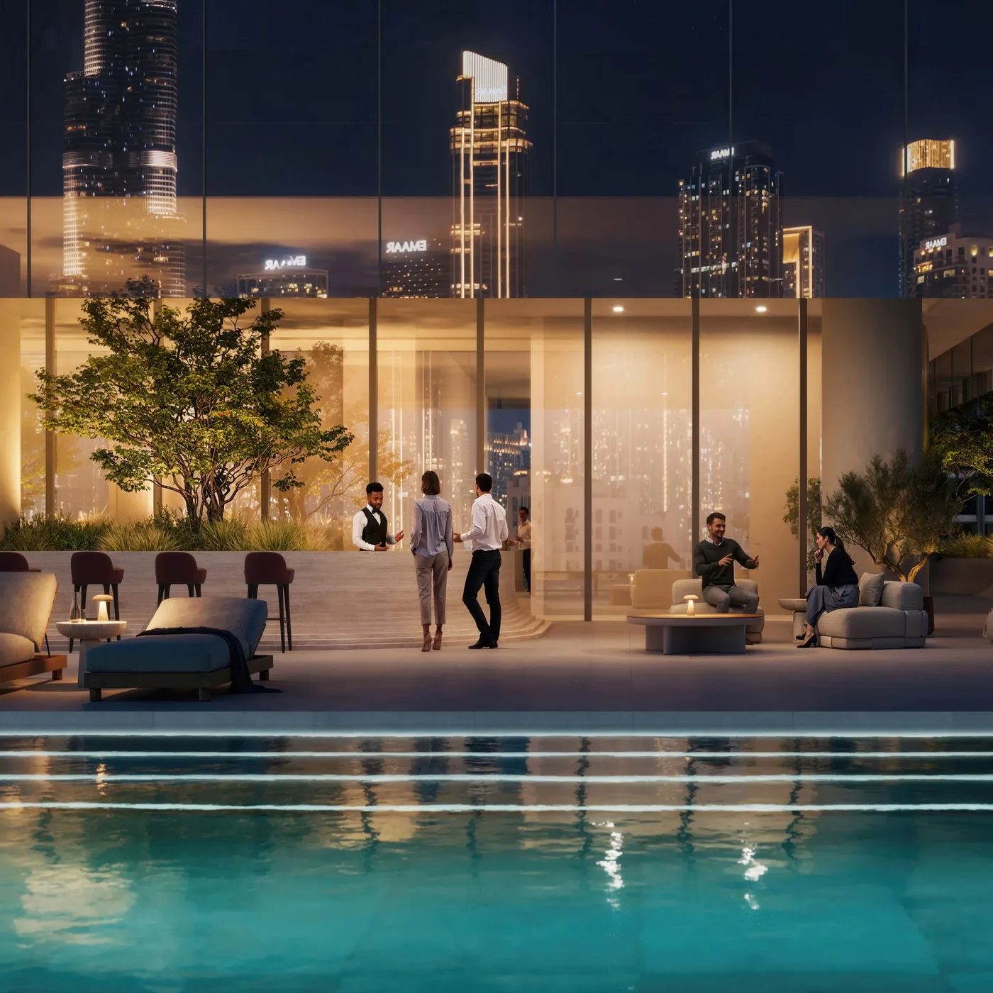 Pool Deck & Garden amenity image at Inaura Hotels & Residences Downtown