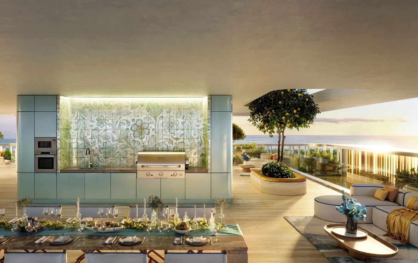 Communal Dining Terrace amenity image at Isla Private Residences