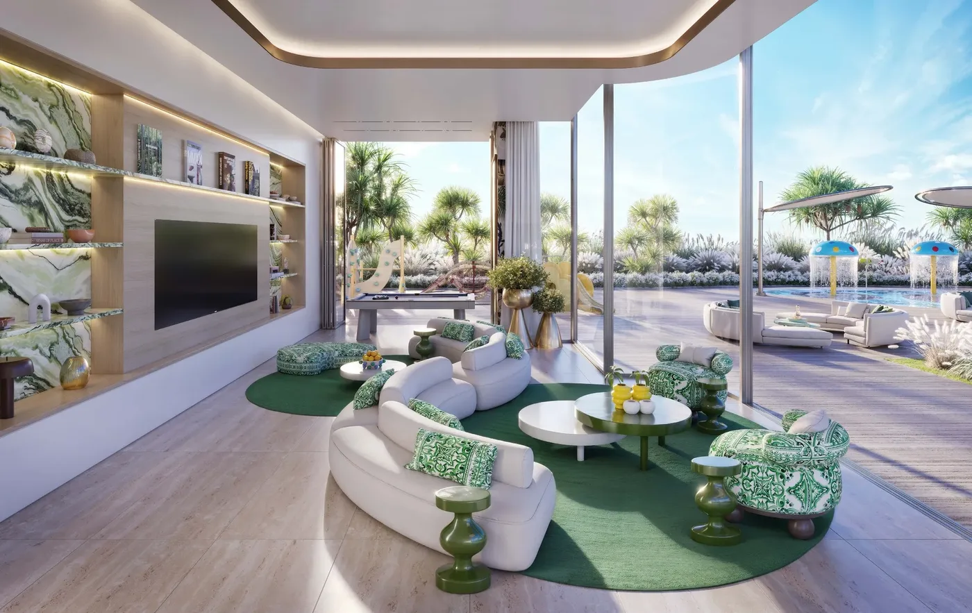 Family Indoor Lounge amenity image at Isla Private Residences