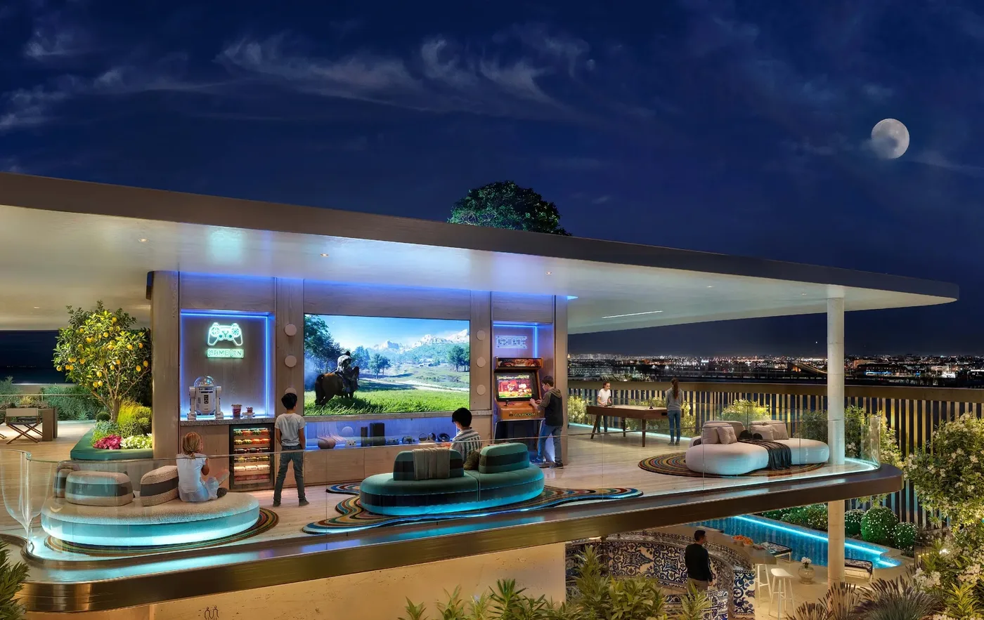 Young Adults Entertainment Lounge amenity image at Isla Private Residences
