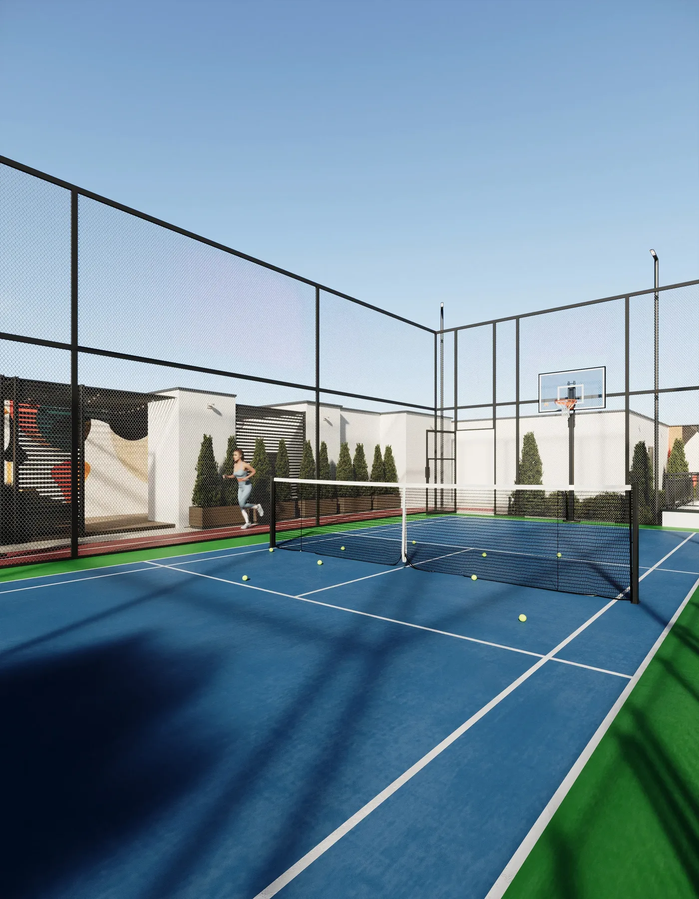 Tennis Court amenity image at J-Haus Residence