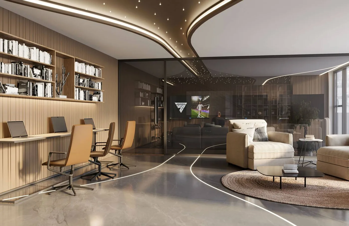 Club House Lounge amenity image at Jardin Astral