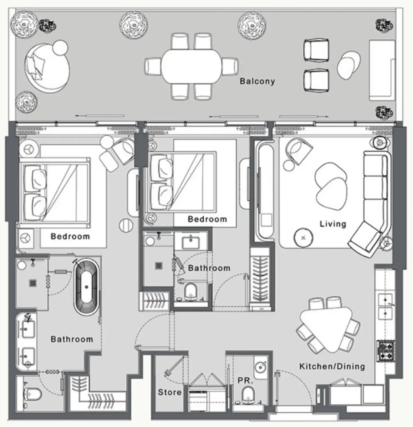 WOW Resorts JW Marriott Residences and Resort floor plan