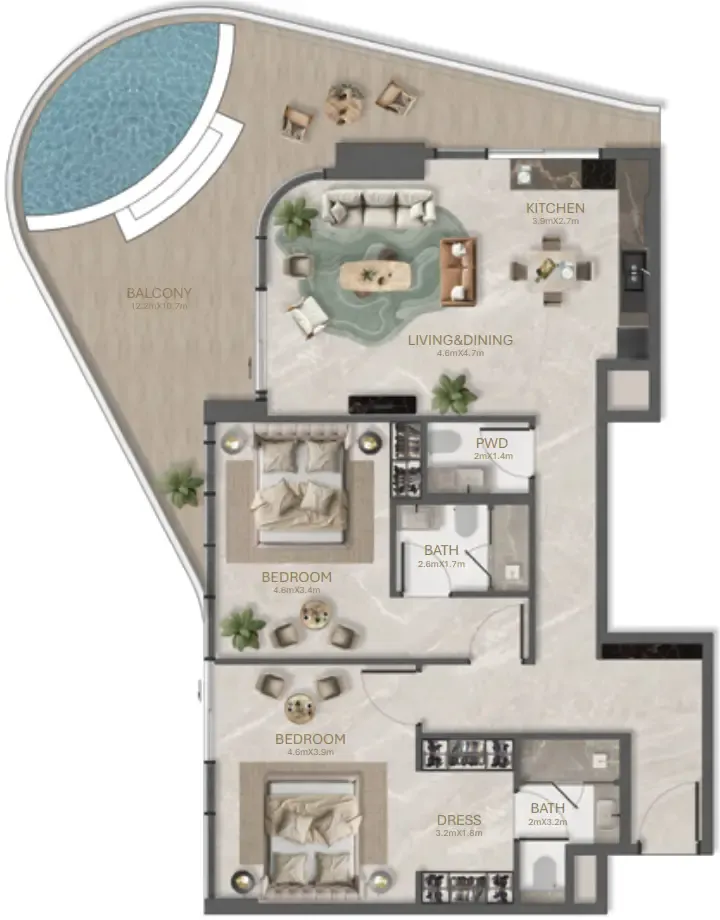BNW Developments La Perla by BNW Developments floor plan