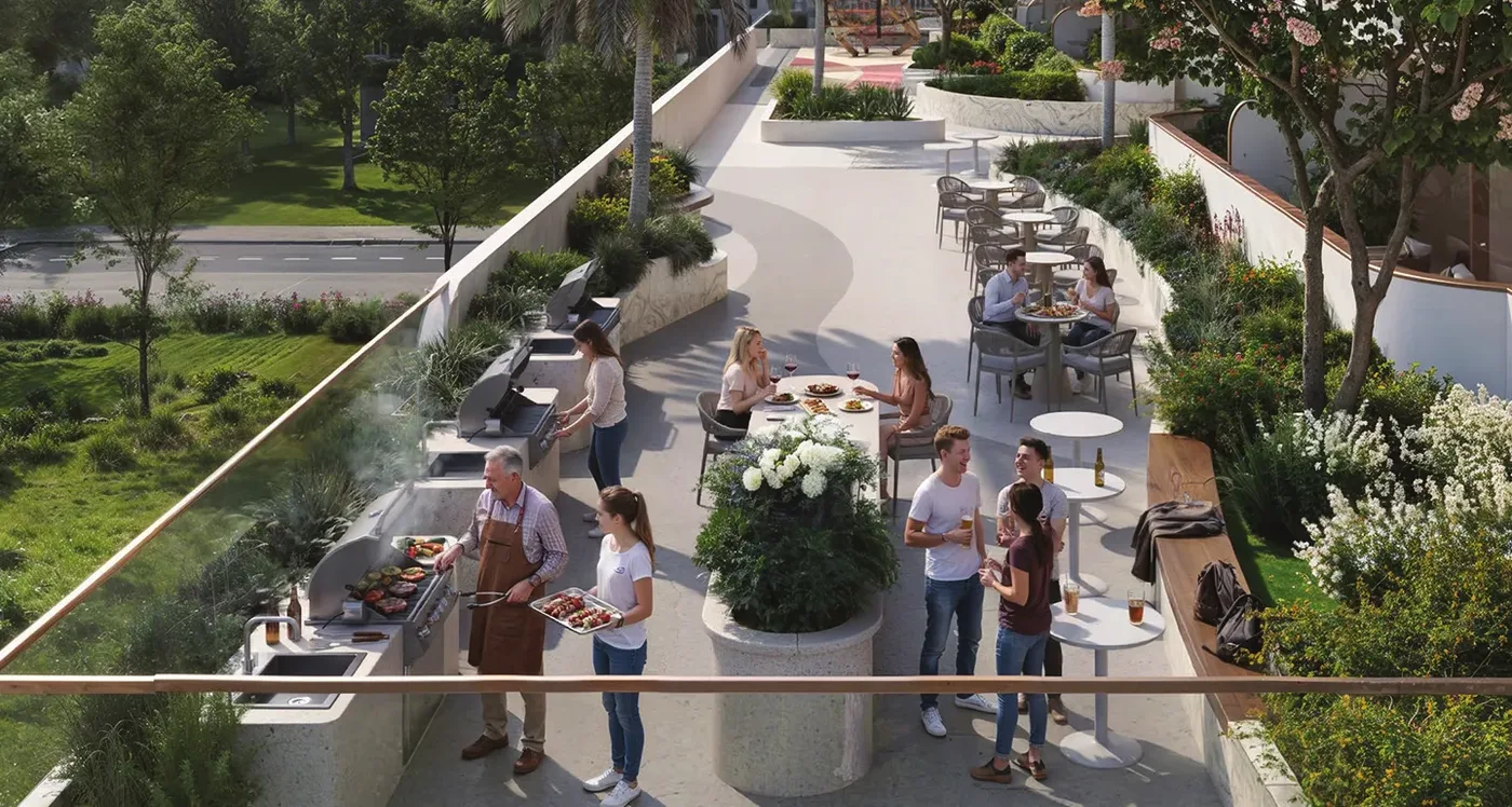 BBQ & Dining Area amenity image at La Vera Creek