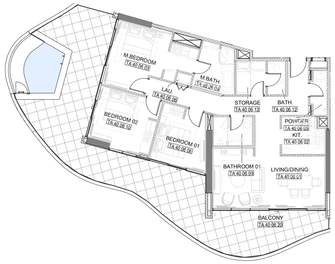 One Development Laguna Residence floor plan
