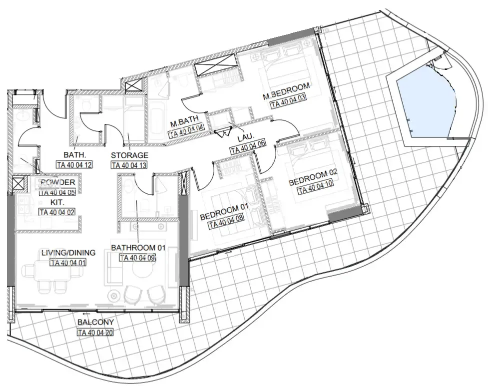 One Development Laguna Residence floor plan
